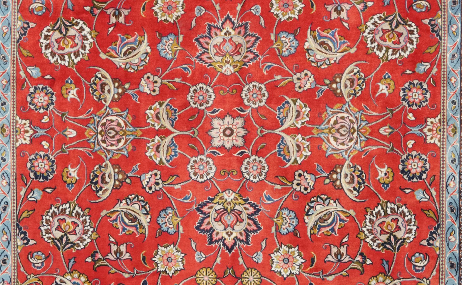 Sarough — Hand-knotted, 218x322 cm, Red, 100% Virgin Wool | View 4