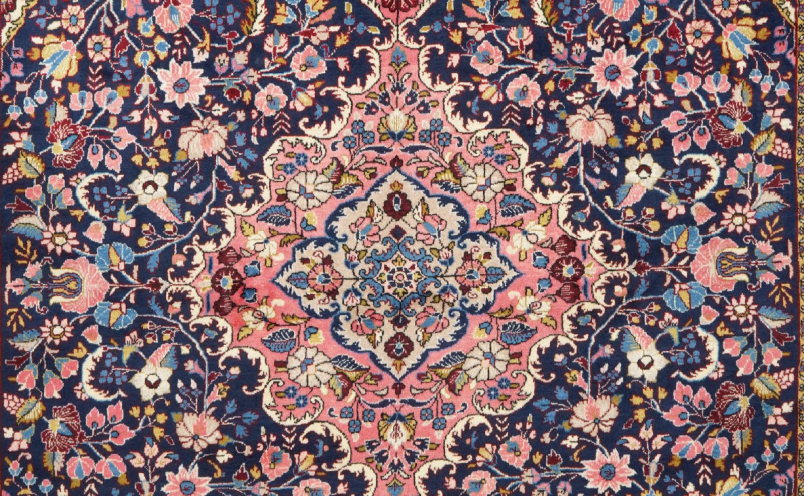 Mehreban — Hand-knotted, 260x347 cm, Blue, 100% Virgin Wool | View 4