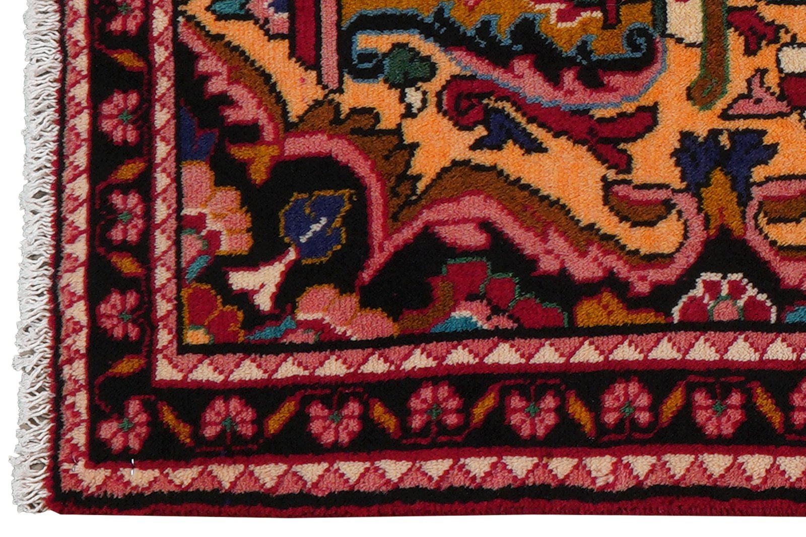 Lilian — Hand-knotted, 65x129 cm, Orange, 100% Virgin Wool | View 3