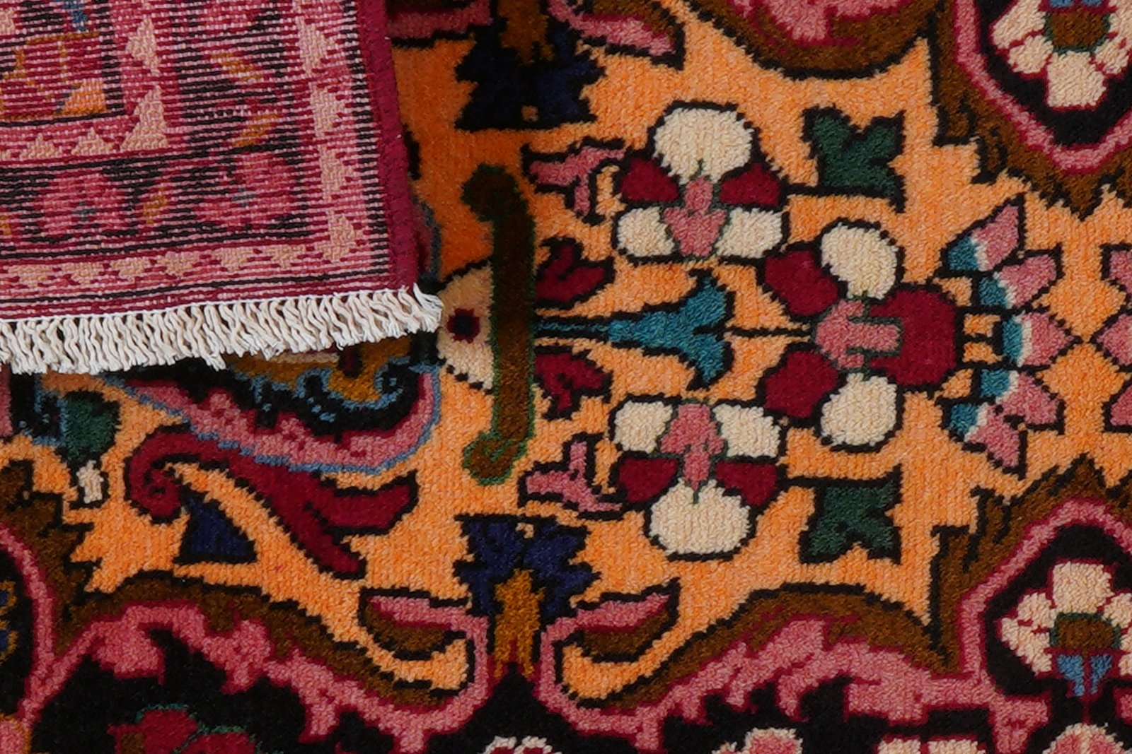 Lilian — Hand-knotted, 65x129 cm, Orange, 100% Virgin Wool | View 7