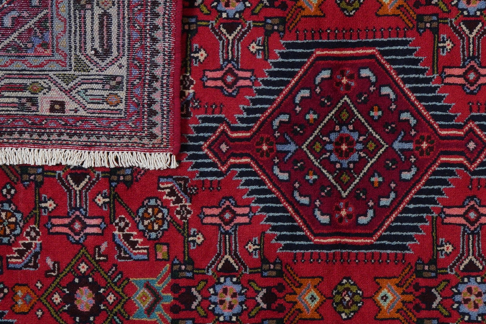 Assadabad — Hand-knotted, 103x154 cm, Red, 100% Virgin Wool | View 7