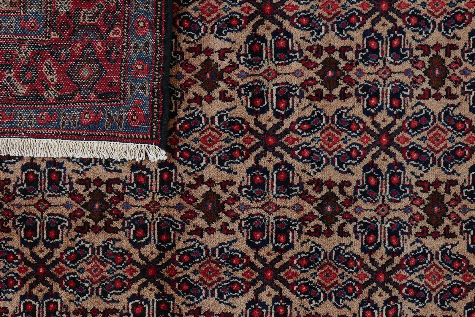 Senneh — Hand-knotted, 119x144 cm, Beige, 100% Virgin Wool | View 7