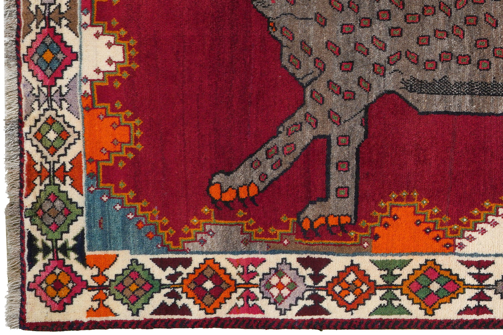 Gashgai — Handgefertigt, 214x125 cm, Beige, 100% Virgin Wool | View 4