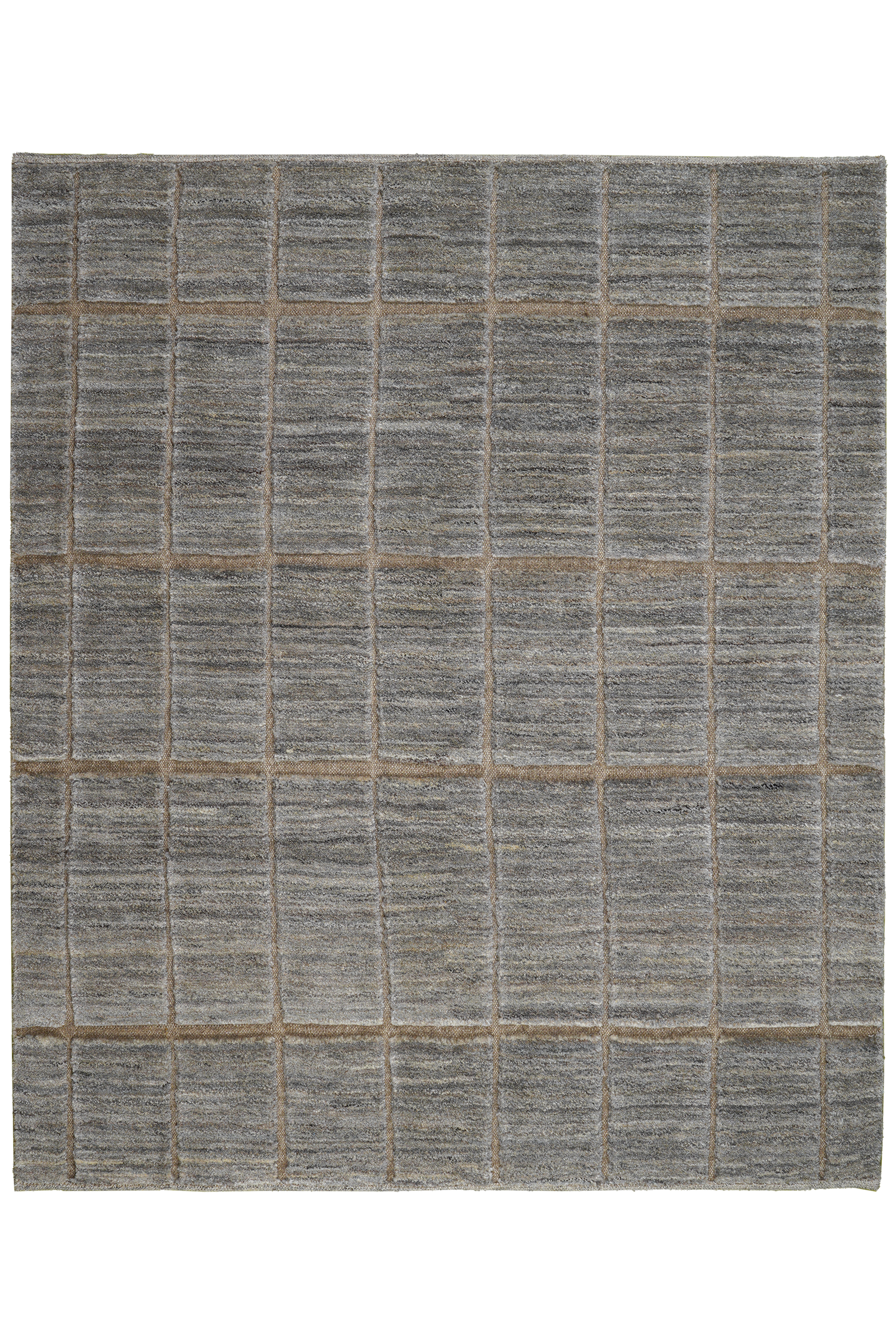 Gabbeh — Handgefertigt, 185x158 cm, Grau, 100% Virgin Wool | Main view