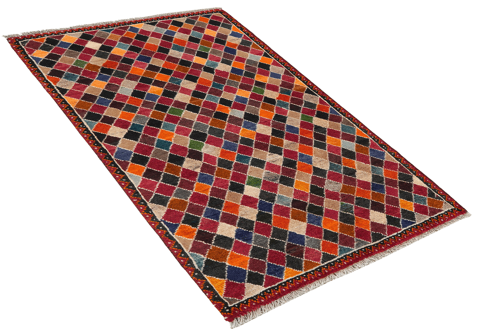 Gashgai — Hand-knotted, 80x135 cm, Multicolor, 100% Virgin Wool | View 4