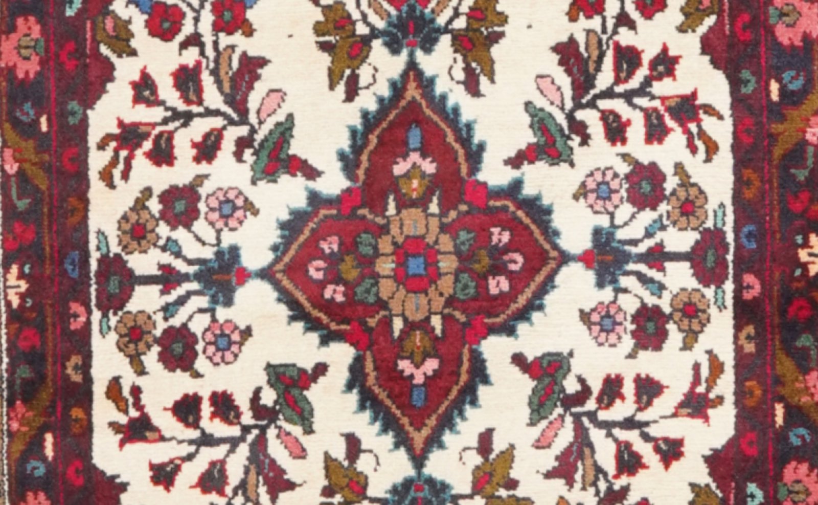 Mehreban — Hand-knotted, 81x401 cm, Beige, 100% Virgin Wool | View 4