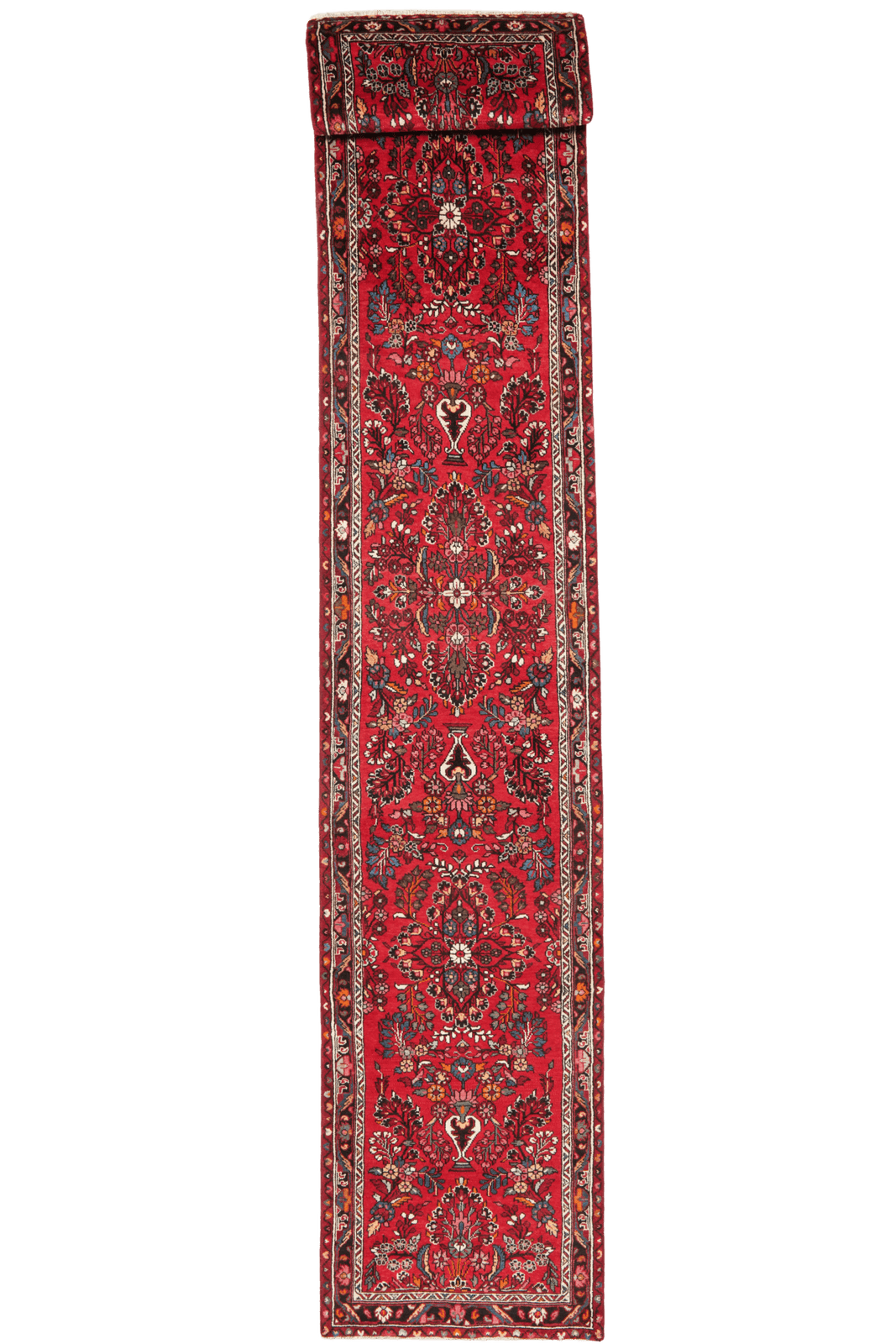 Mehreban — Hand-knotted, 85x447 cm, Red, 100% Virgin Wool | Main view