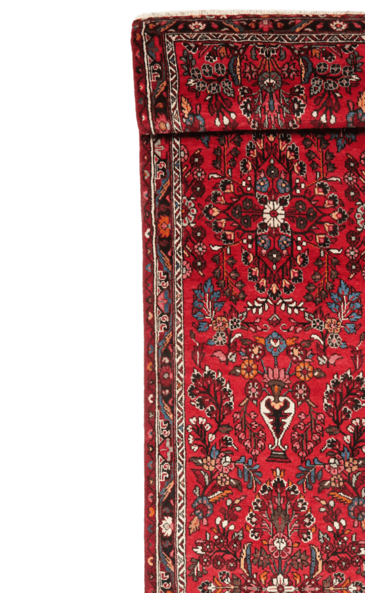 Mehreban — Hand-knotted, 85x447 cm, Red, 100% Virgin Wool | View 3