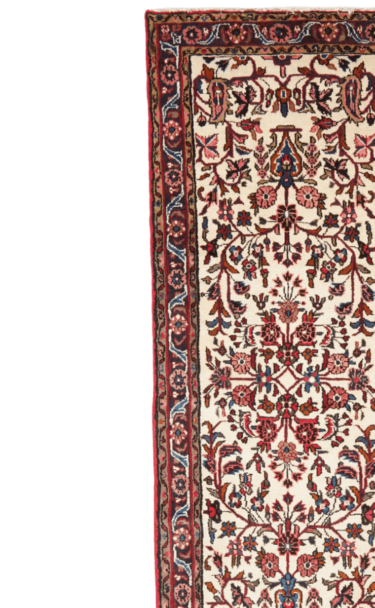 Mehreban — Hand-knotted, 77x388 cm, Beige, 100% Virgin Wool | View 3