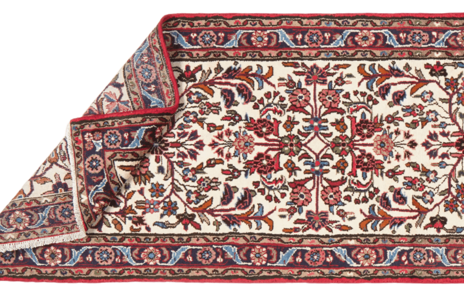 Mehreban — Hand-knotted, 77x388 cm, Beige, 100% Virgin Wool | View 5