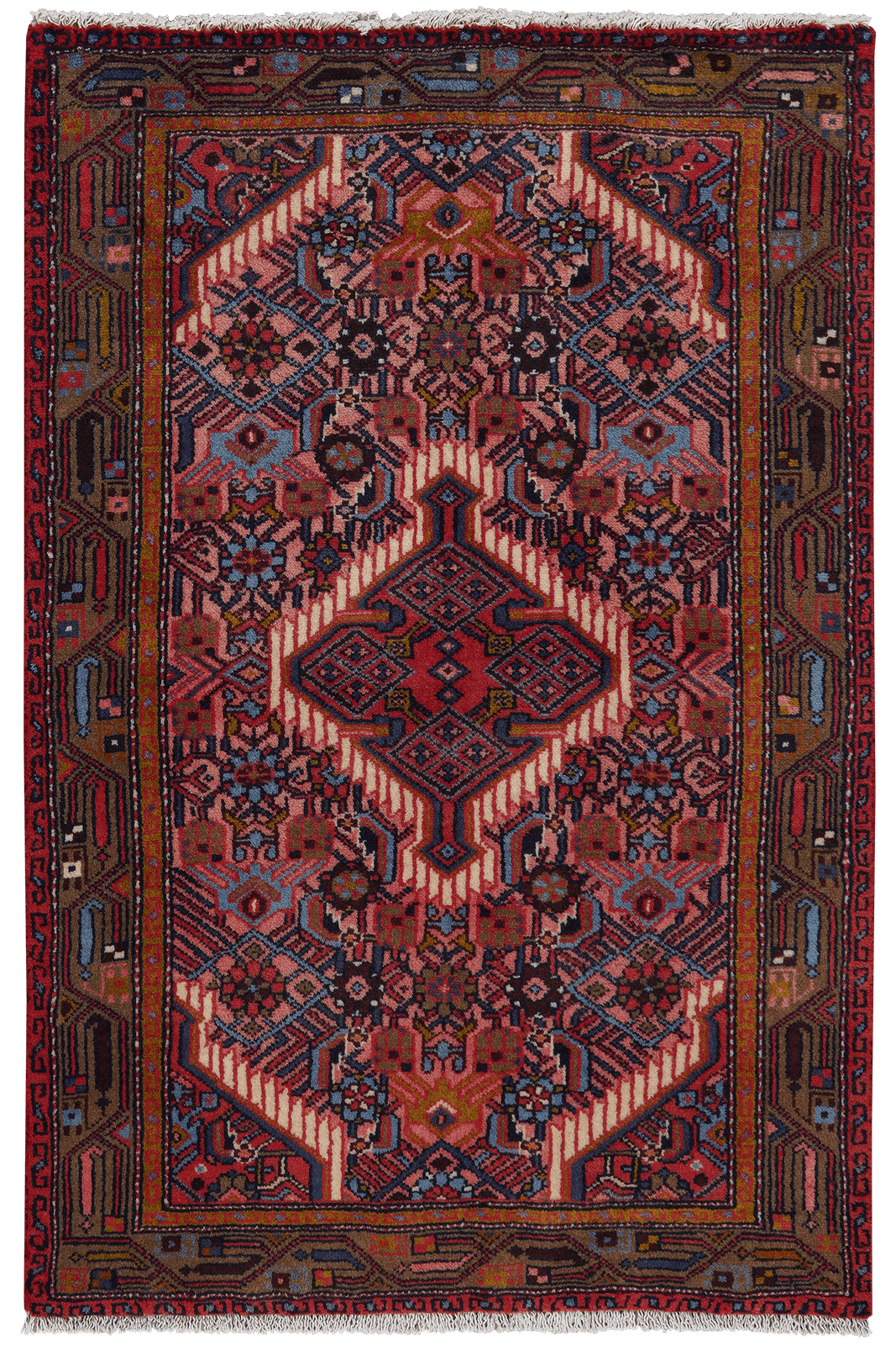 Assadabad — Hand-knotted, 81x124 cm, Red, 100% Virgin Wool | Main view