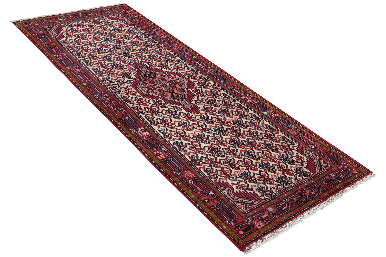 Assadabad — Hand-knotted, 77x193 cm, Beige, 100% Virgin Wool | View 4