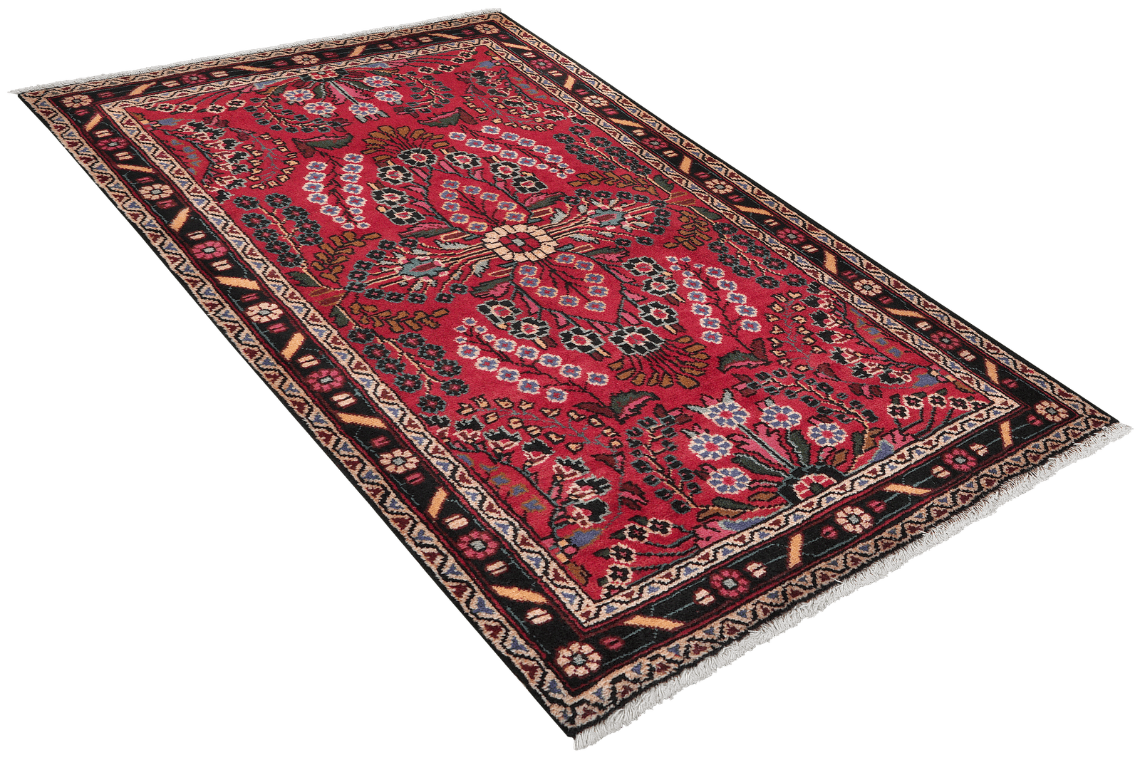 Dardjazin — Hand-knotted, 83x130 cm, Red, 100% Virgin Wool | View 4