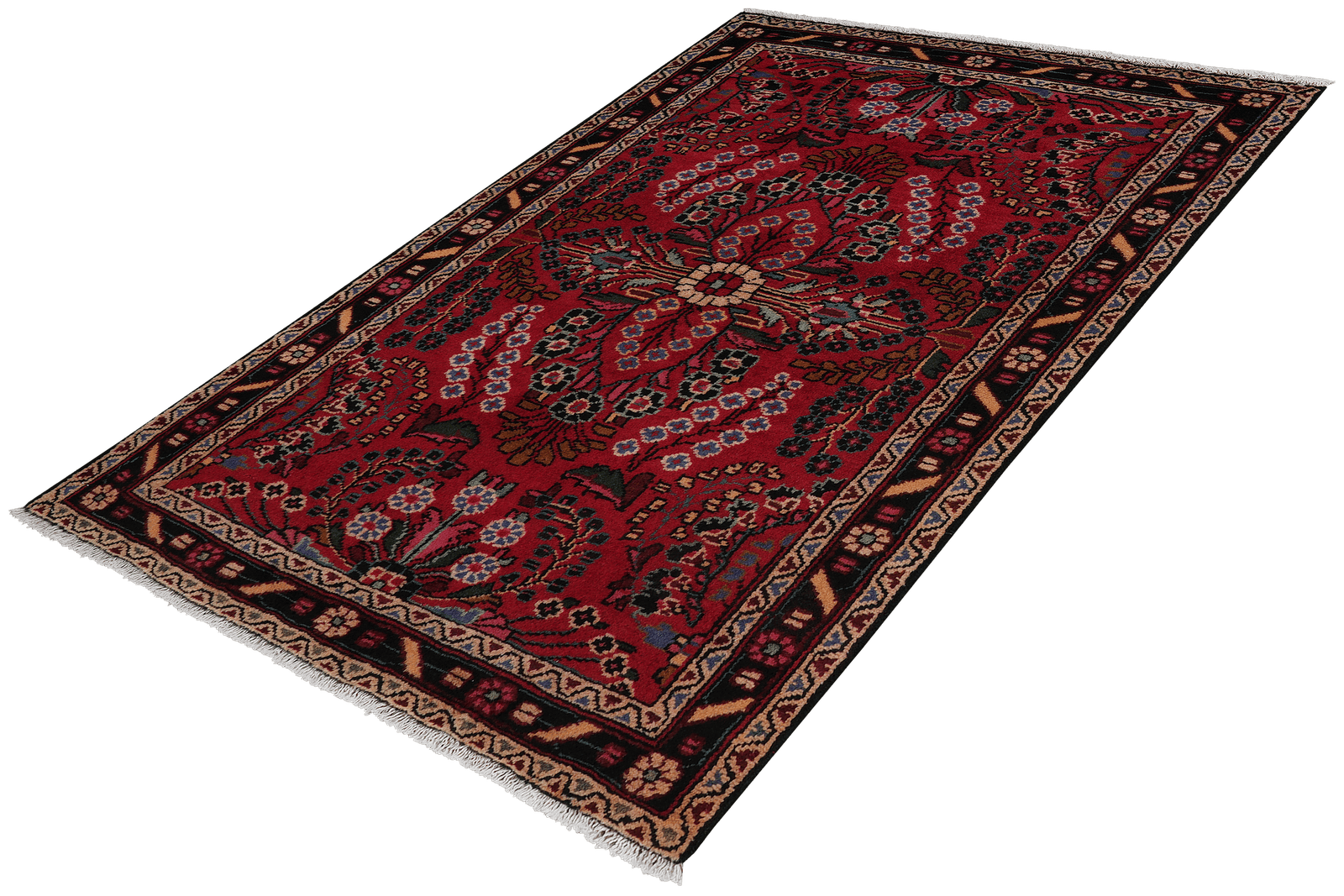 Dardjazin — Hand-knotted, 83x130 cm, Red, 100% Virgin Wool | View 5