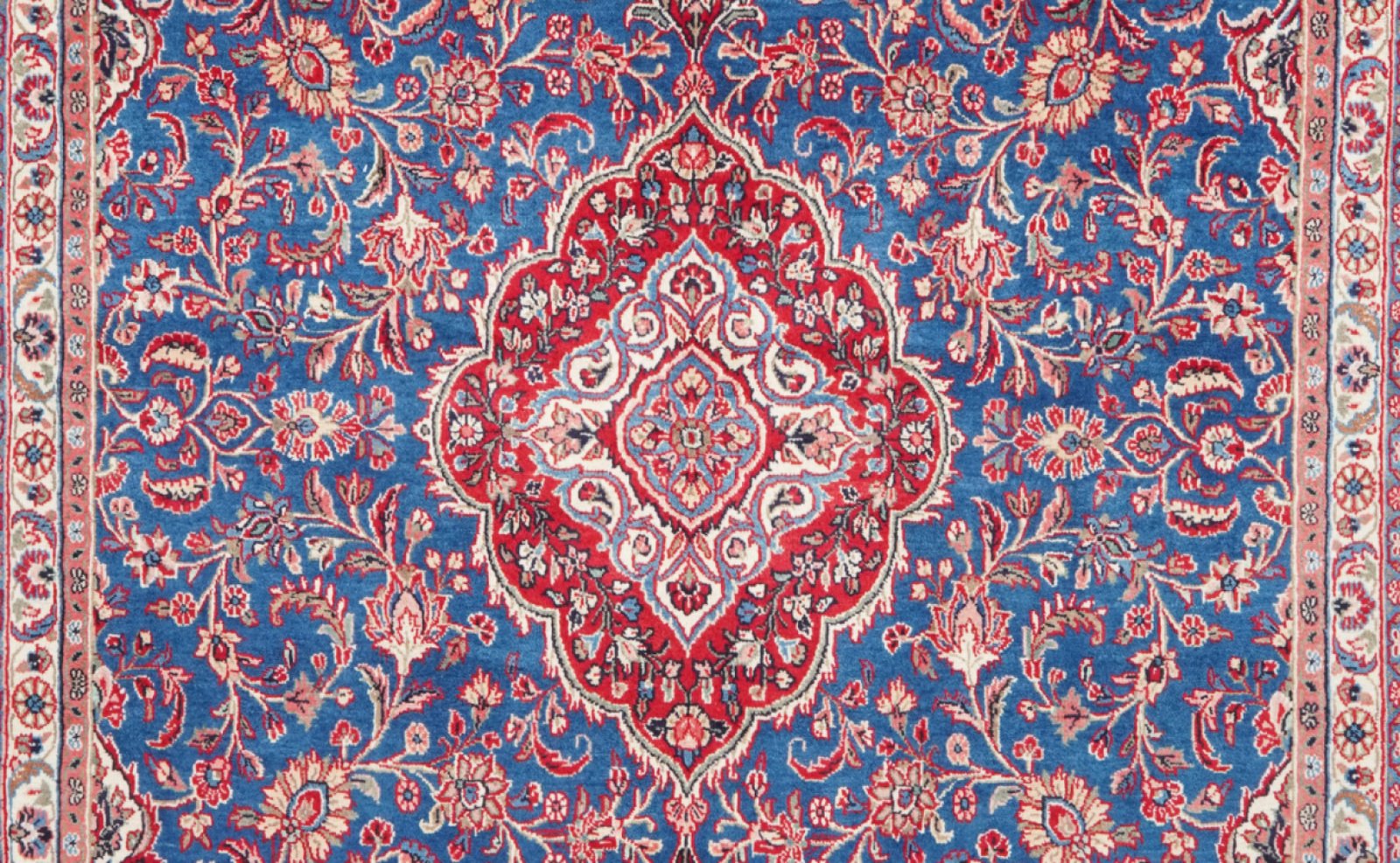 Ekbatan — Hand-knotted, 272x373 cm, Blue, 100% Virgin Wool | View 4