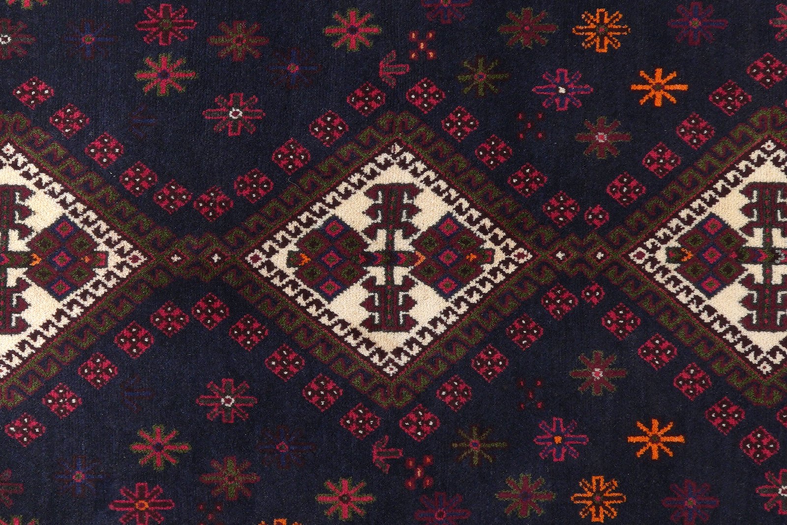Afshar — Hand-knotted, 174x242 cm, Blue, 100% Virgin Wool | View 6