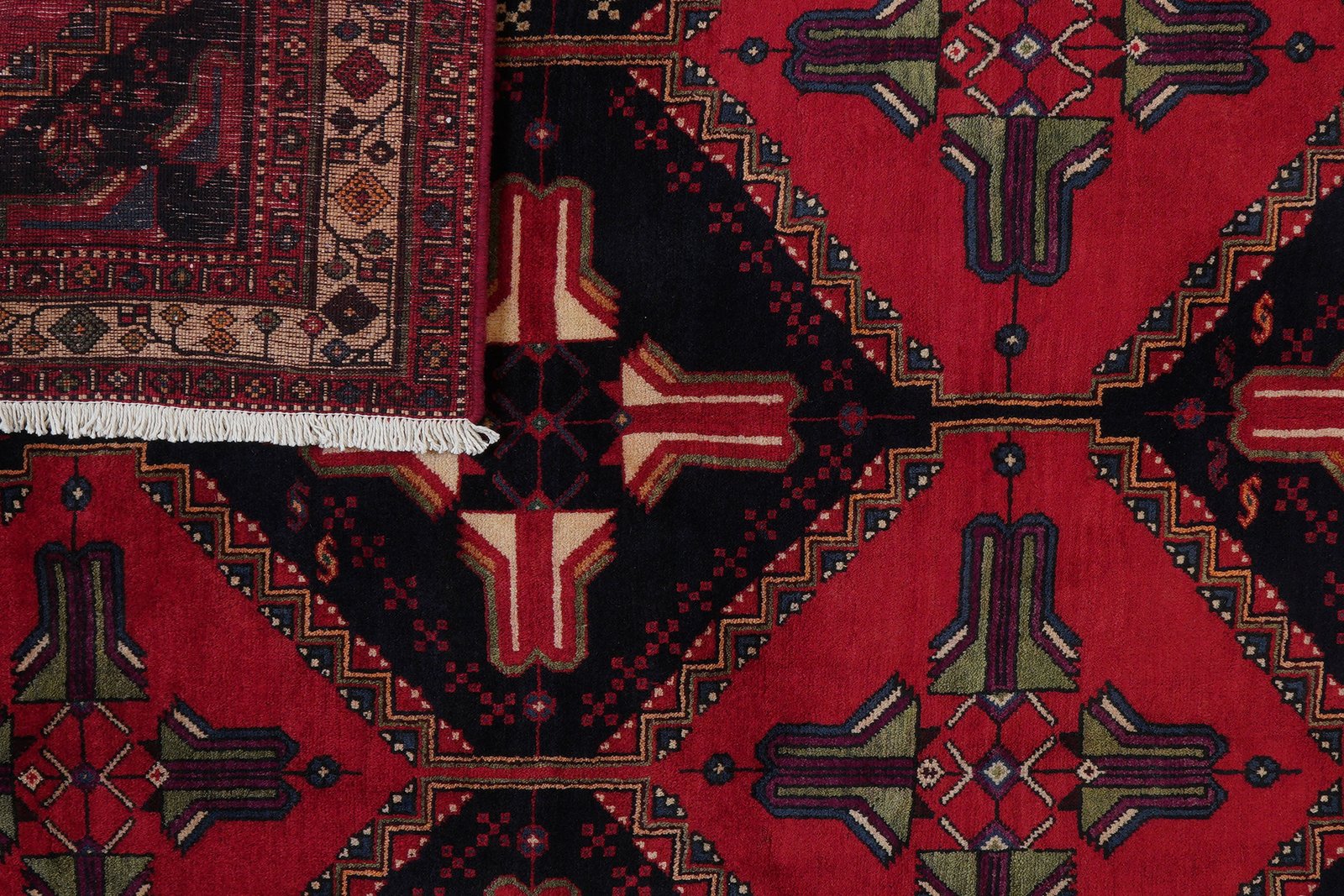 Afshar — Hand-knotted, 162x250 cm, Blue, 100% Virgin Wool | View 7