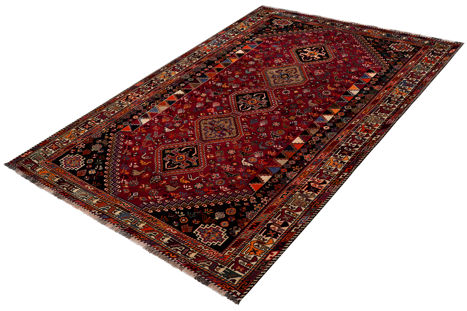 Gashgai — Handgefertigt, 260x162 cm, Beige, 100% Virgin Wool | View 6