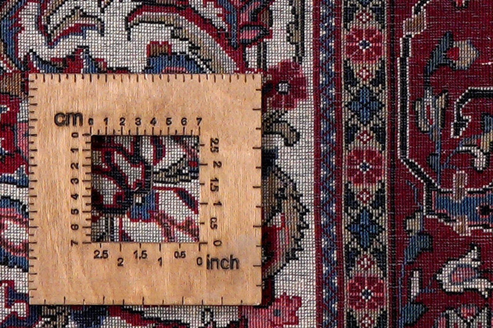 Sarough — Hand-knotted, 137x217 cm, Blue, 100% Virgin Wool | View 8