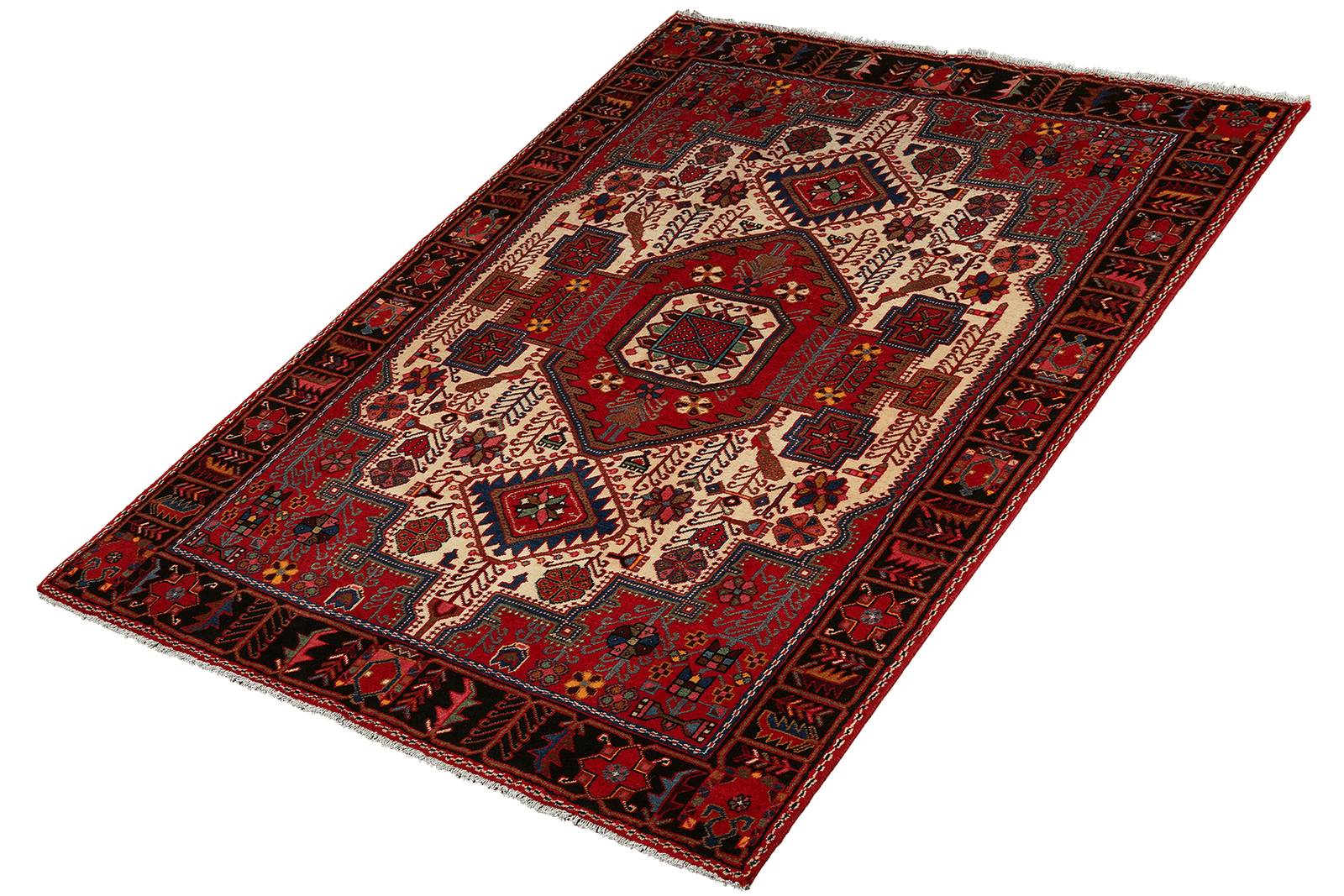 Nahavand — Hand-knotted, 142x208 cm, Beige, 100% Virgin Wool | View 5
