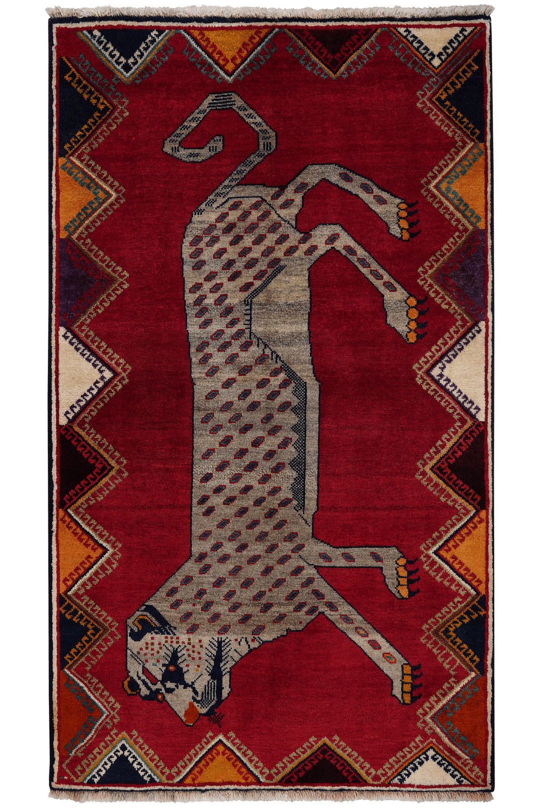 Gashgai — Hand-knotted, 103x180 cm, Red, 100% Virgin Wool | Main view