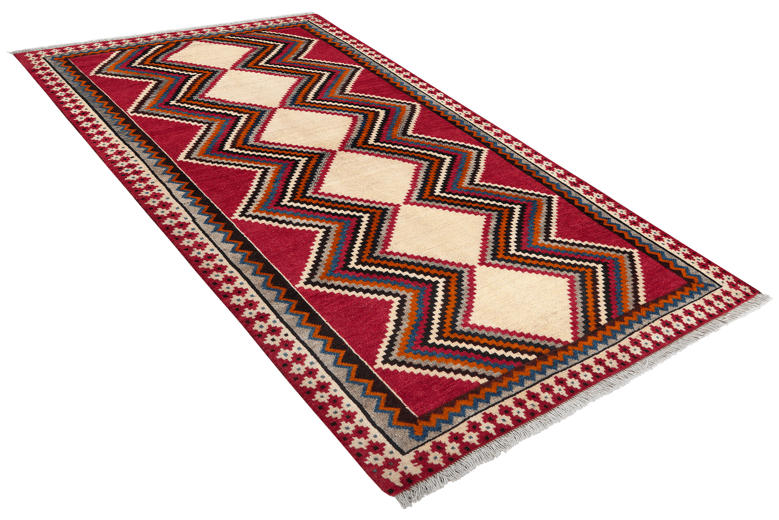 Gashgai — Hand-knotted, 113x192 cm, Multicolor, 100% Virgin Wool | View 4