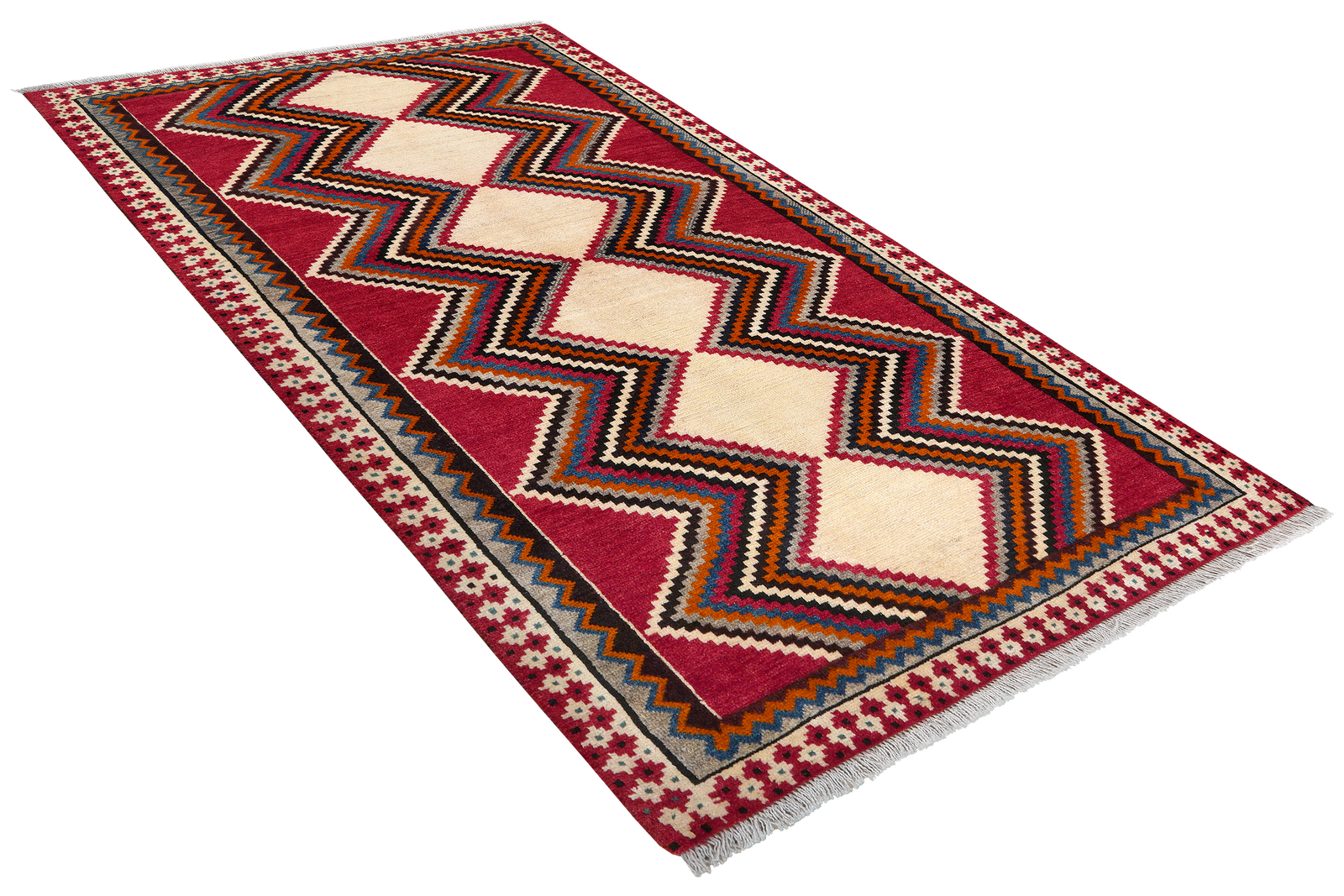 Gashgai — Handgefertigt, 192x113 cm, Bunt, 100% Virgin Wool | View 5