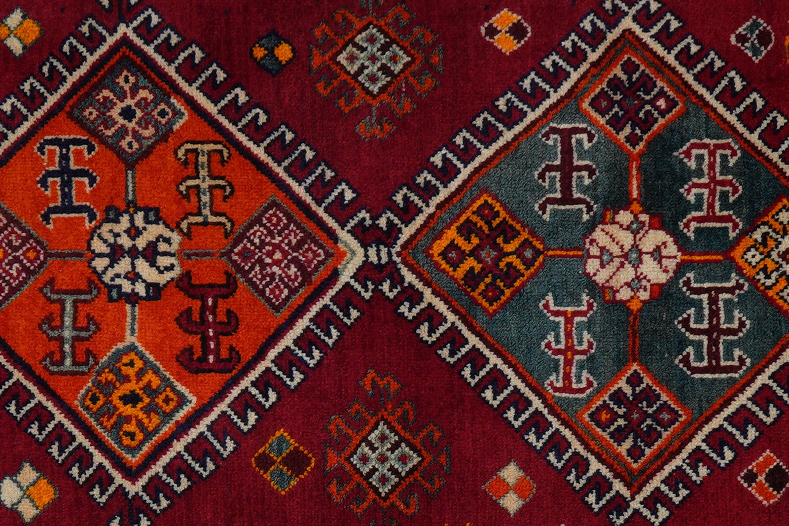 Gashgai — Hand-knotted, 73x190 cm, Red, 100% Virgin Wool | View 6