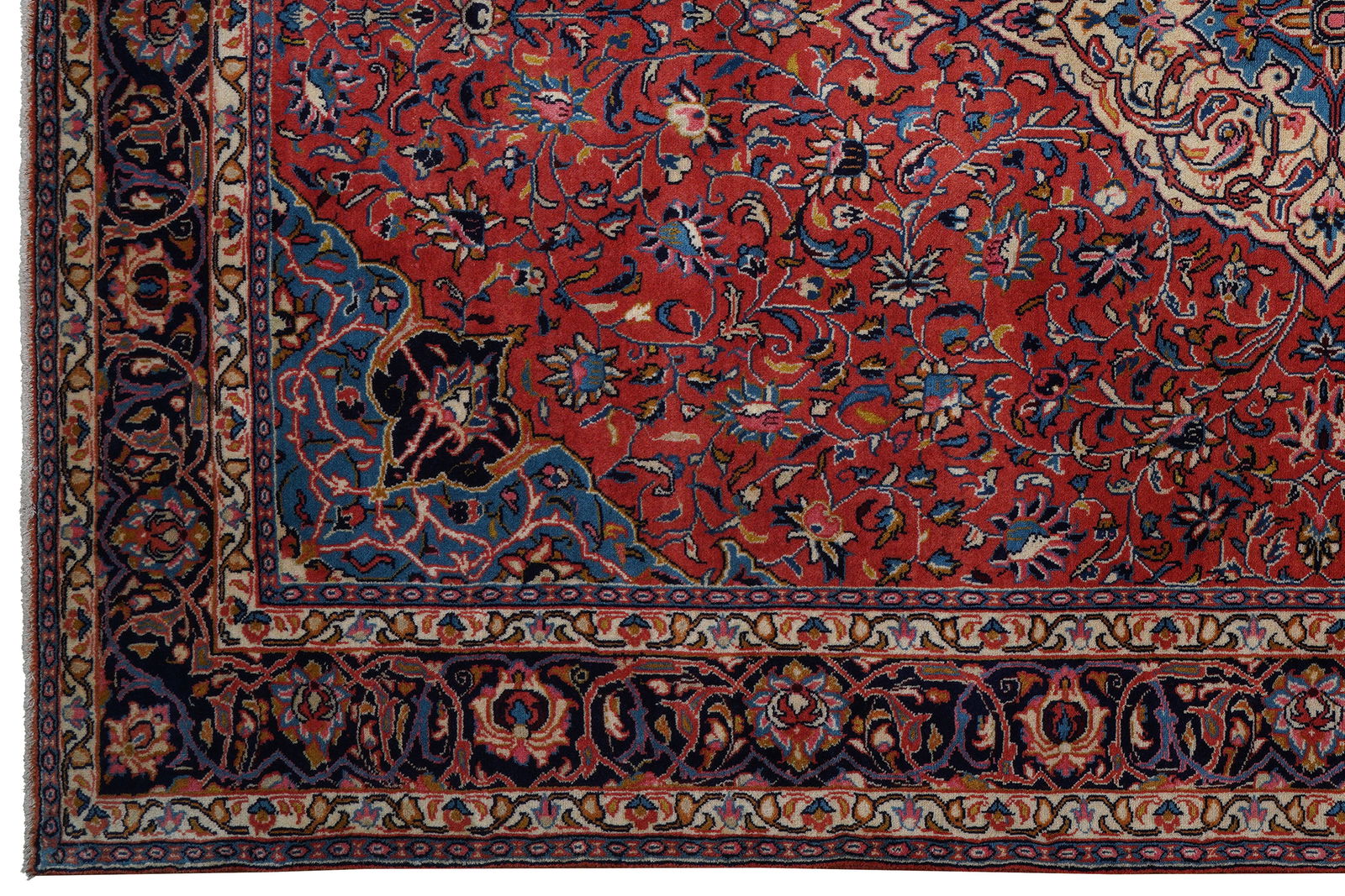 Sarough — Handgefertigt, 304x193 cm, Blau, 100% Virgin Wool | View 4