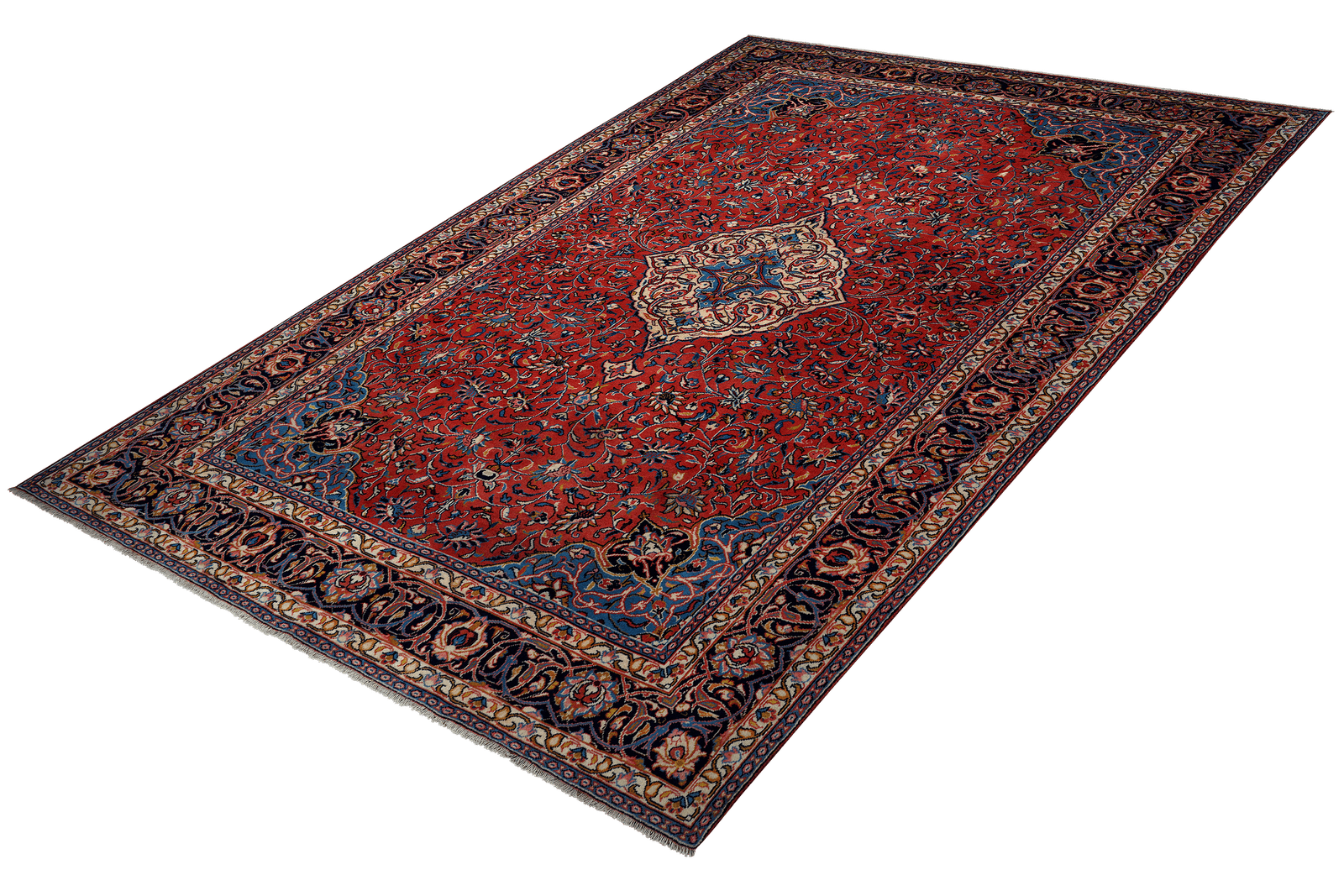 Sarough — Hand-knotted, 193x304 cm, Red, 100% Virgin Wool | View 5