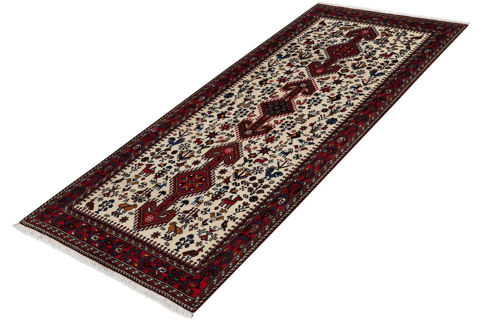 Nasrabad — Hand-knotted, 81x190 cm, Beige, 100% Virgin Wool | View 5