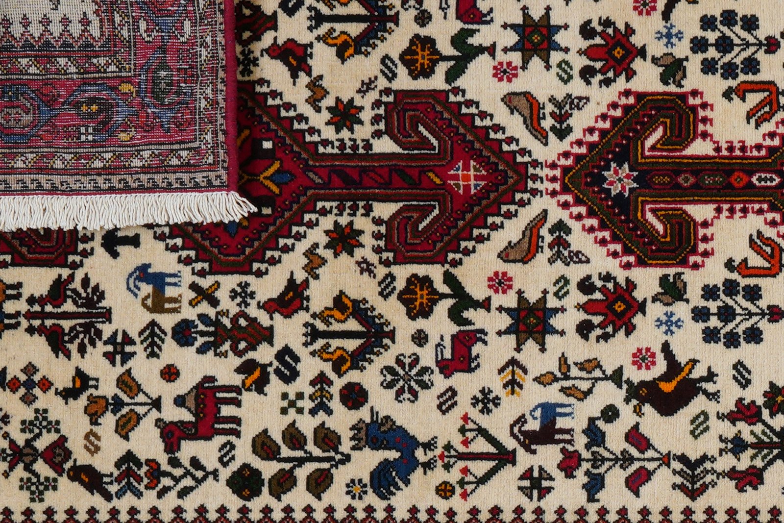 Nasrabad — Hand-knotted, 81x190 cm, Beige, 100% Virgin Wool | View 7