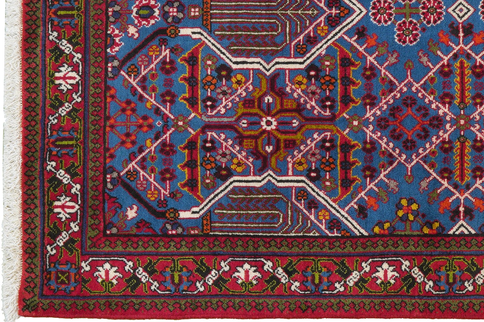 Meymeh — Hand-knotted, 110x158 cm, Blue, 100% Virgin Wool | View 3