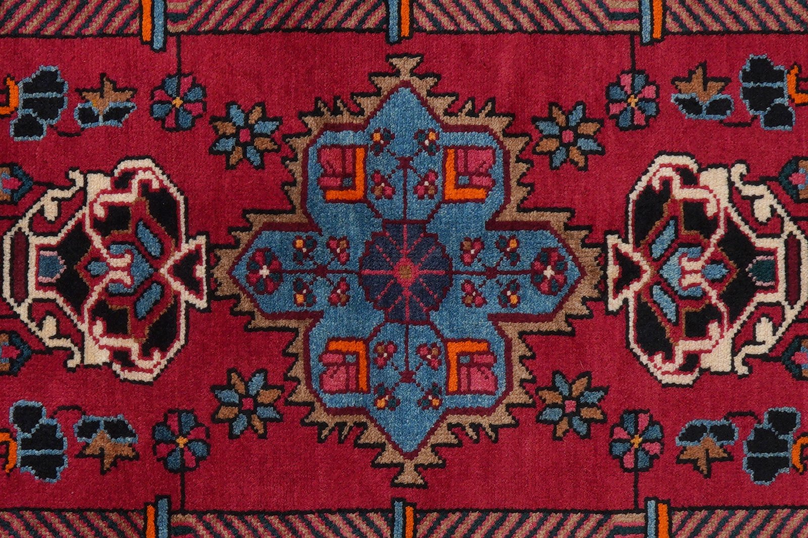 Nahavand — Hand-knotted, 142x252 cm, Red, 100% Virgin Wool | View 6