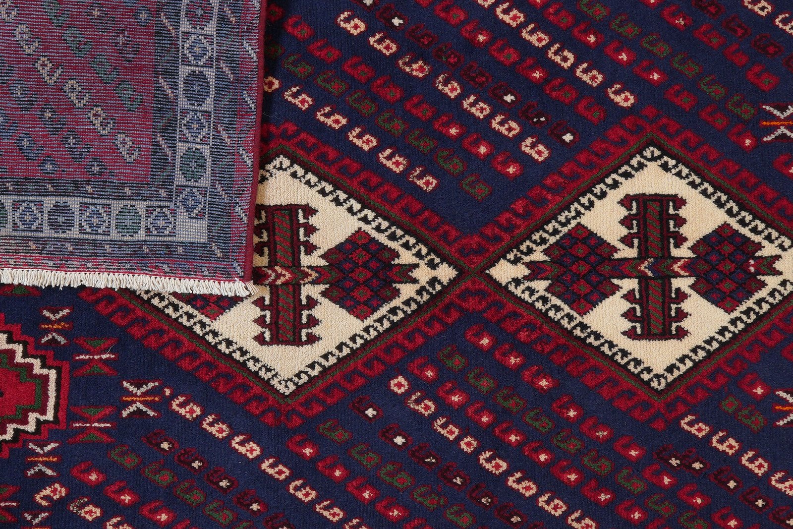 Afshar — Hand-knotted, 144x197 cm, Blue, 100% Virgin Wool | View 7