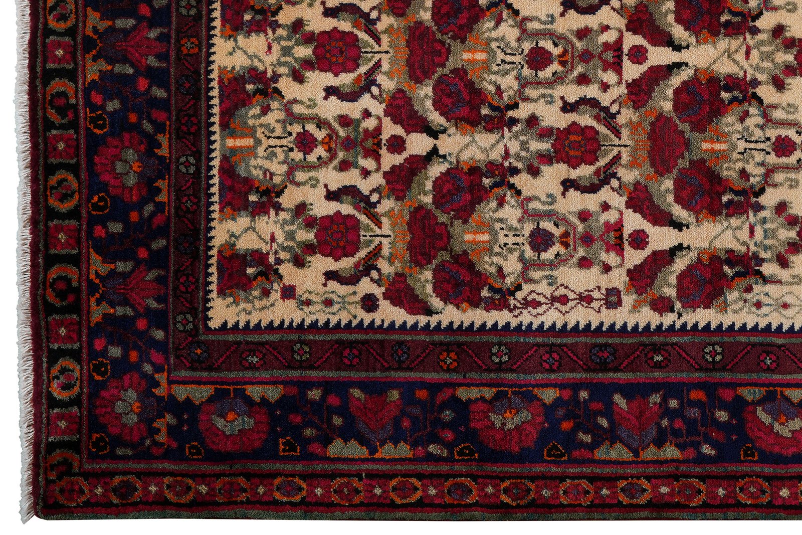 Afshar — Hand-knotted, 167x238 cm, Beige, 100% Virgin Wool | View 3