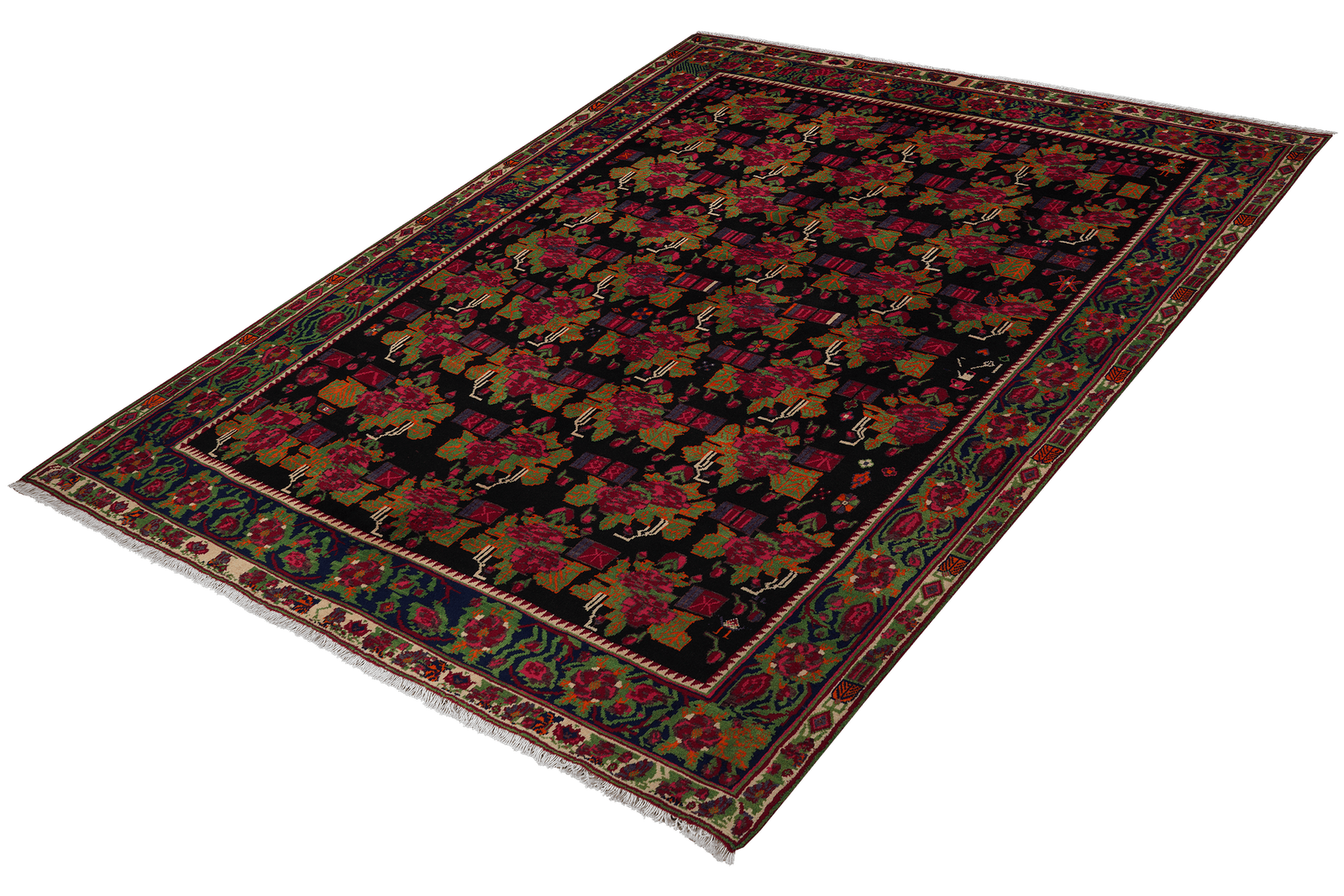 Afshar — Hand-knotted, 179x235 cm, Blue, 100% Virgin Wool | View 5