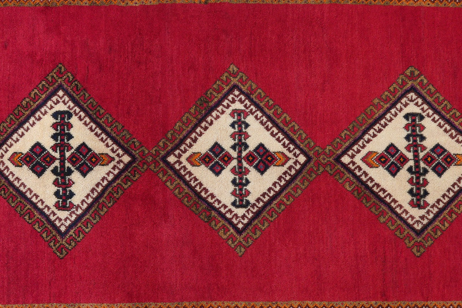 Afshar — Hand-knotted, 145x235 cm, Red, 100% Virgin Wool | View 6