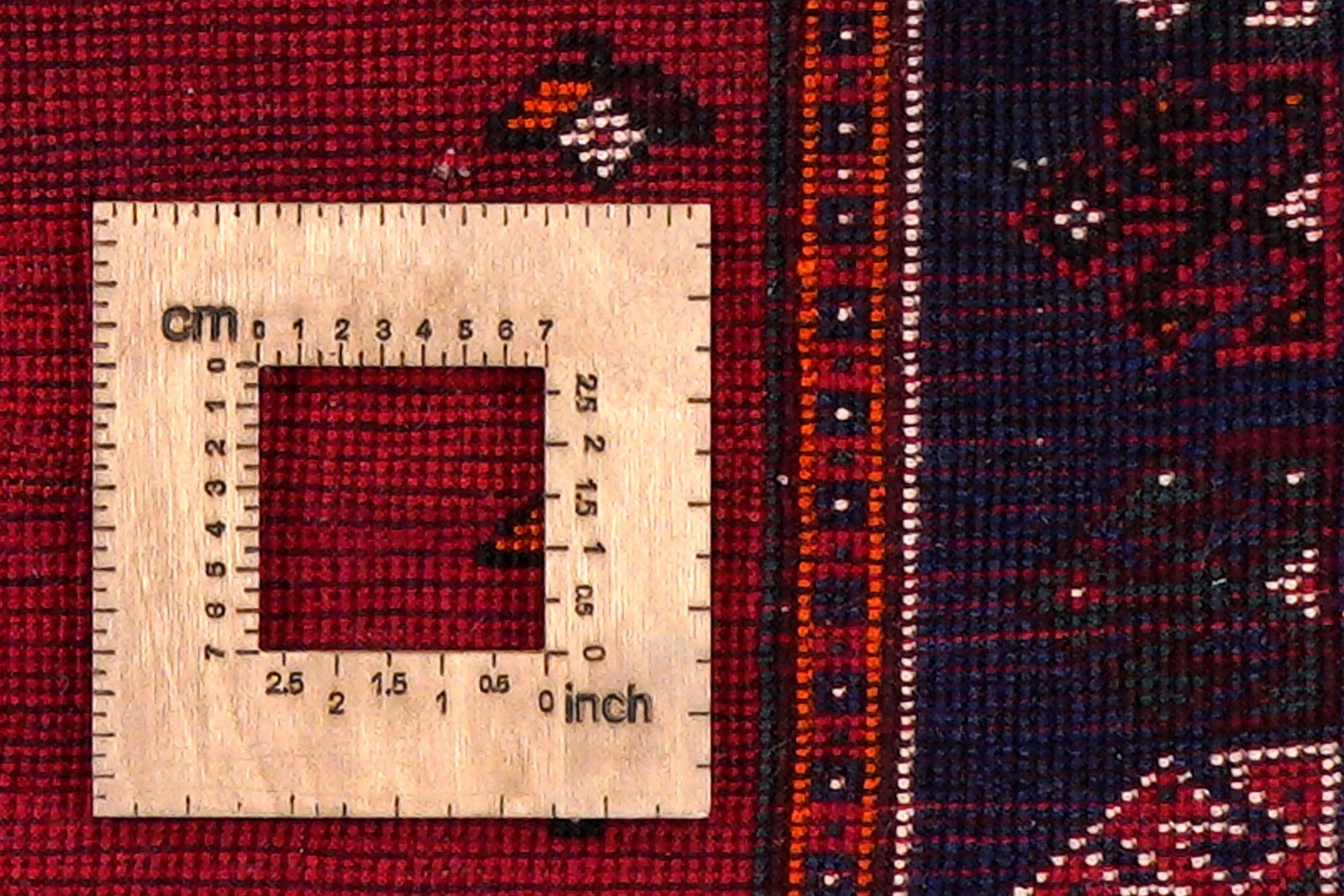 Gashgai — Hand-knotted, 165x254 cm, Red, 100% Virgin Wool | View 8