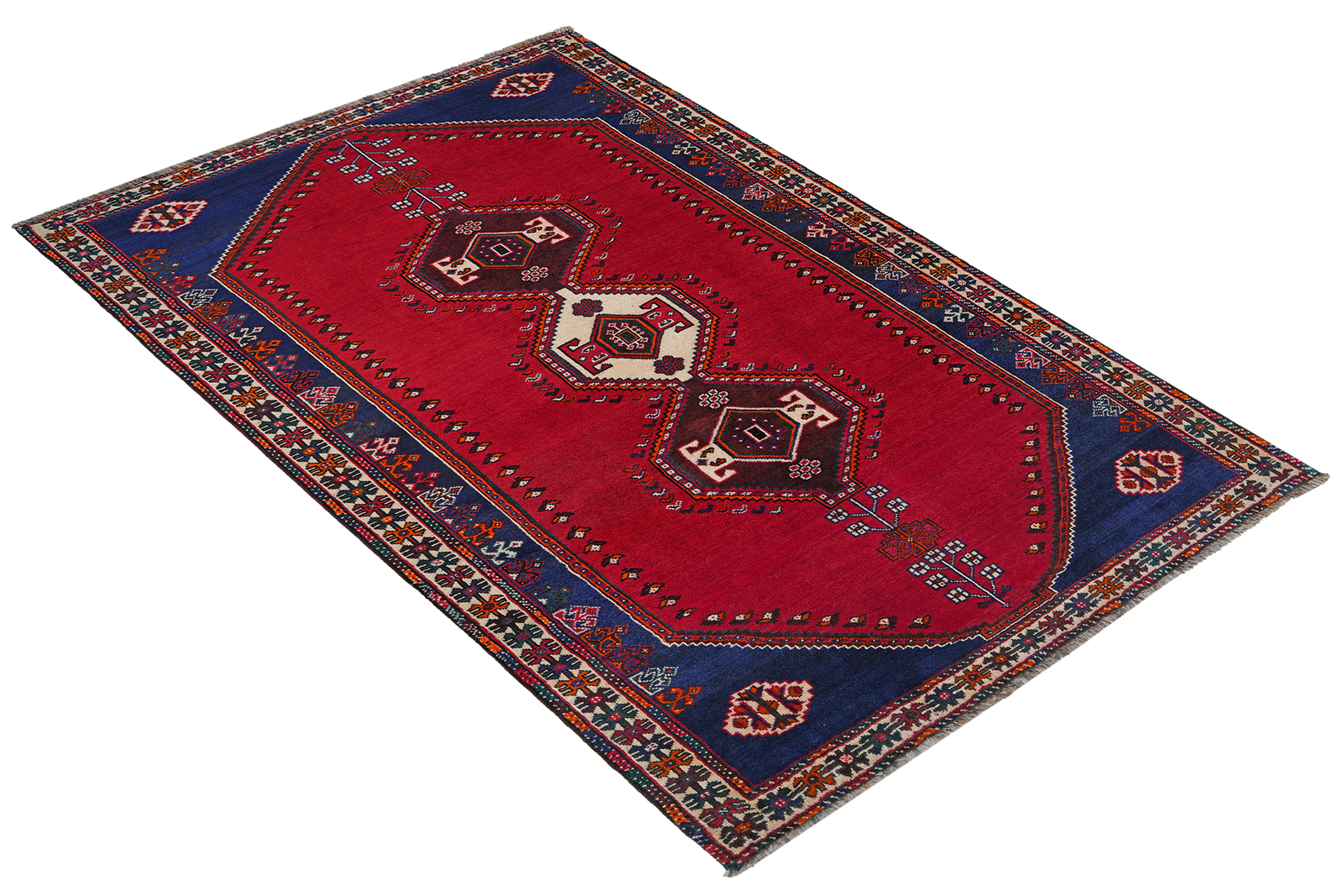 Gashgai — Handgefertigt, 254x165 cm, Beige, 100% Virgin Wool | View 5