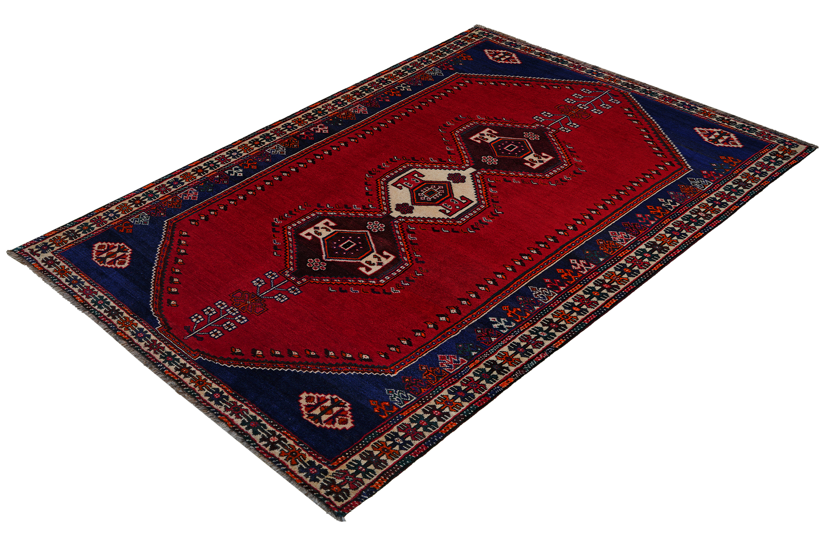 Gashgai — Handgefertigt, 254x165 cm, Beige, 100% Virgin Wool | View 6