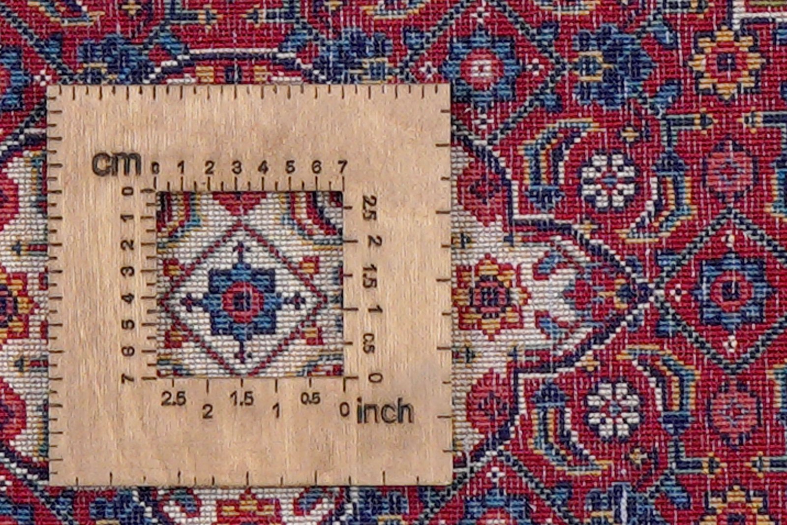 Sarough — Hand-knotted, 106x153 cm, Blue, 100% Virgin Wool | View 8