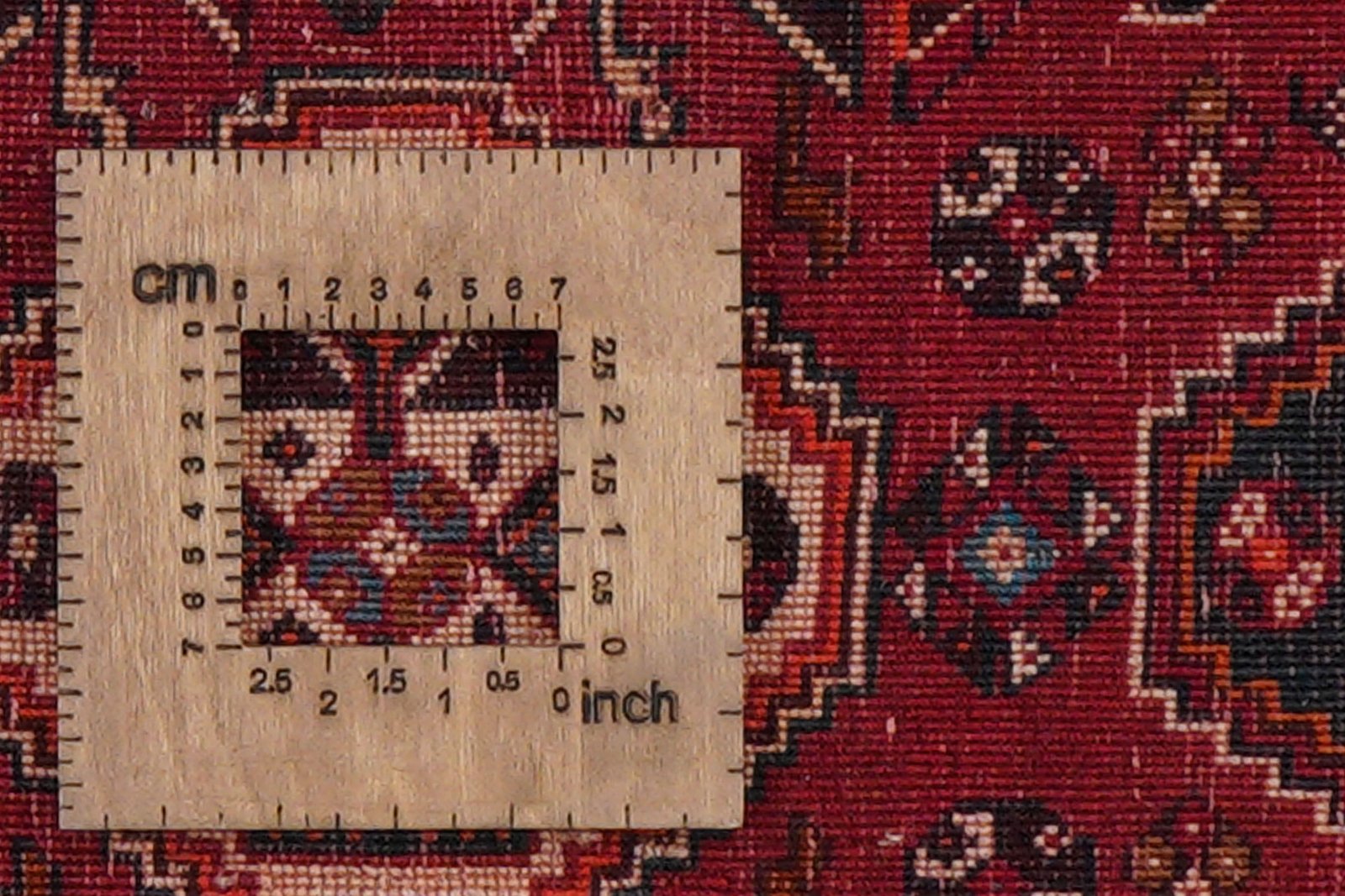 Gashgai — Hand-knotted, 81x281 cm, Red, 100% Virgin Wool | View 8
