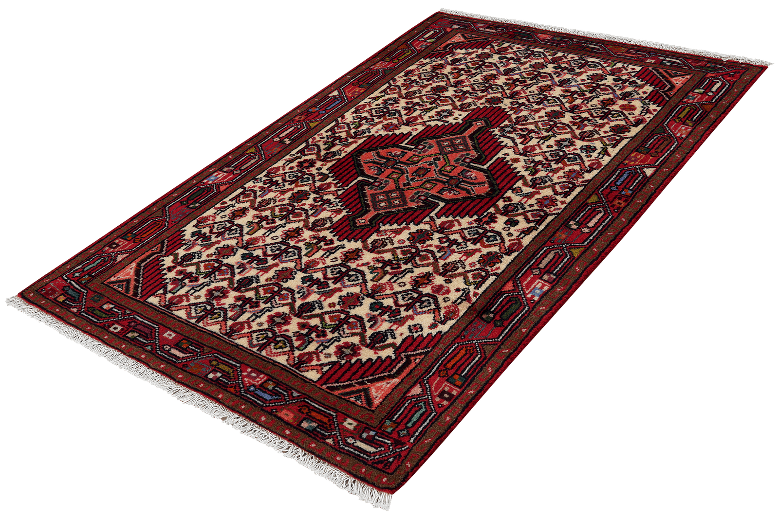 Assadabad — Hand-knotted, 78x126 cm, Beige, 100% Virgin Wool | View 5