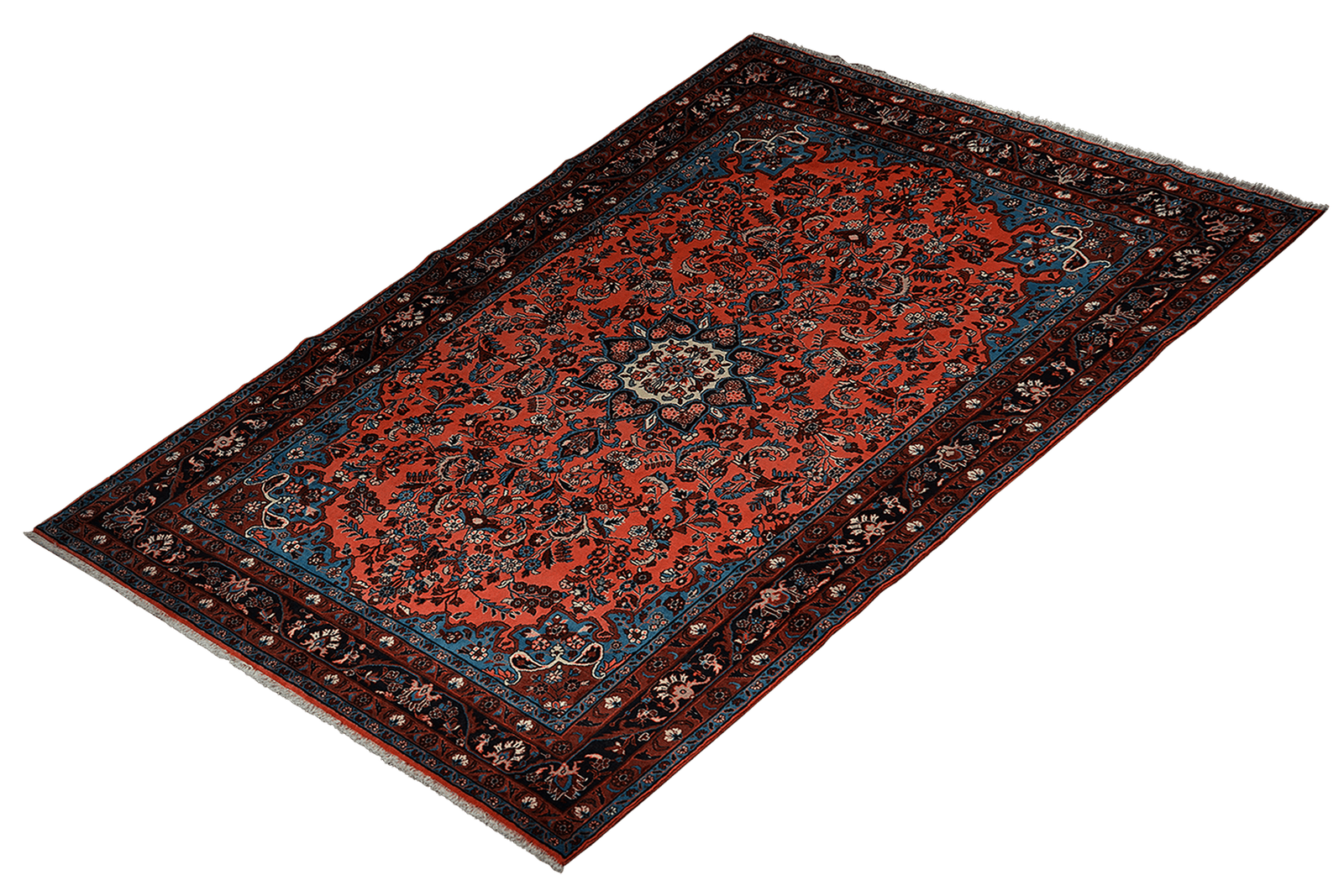 Mehreban — Hand-knotted, 213x295 cm, Red, 100% Virgin Wool | View 5