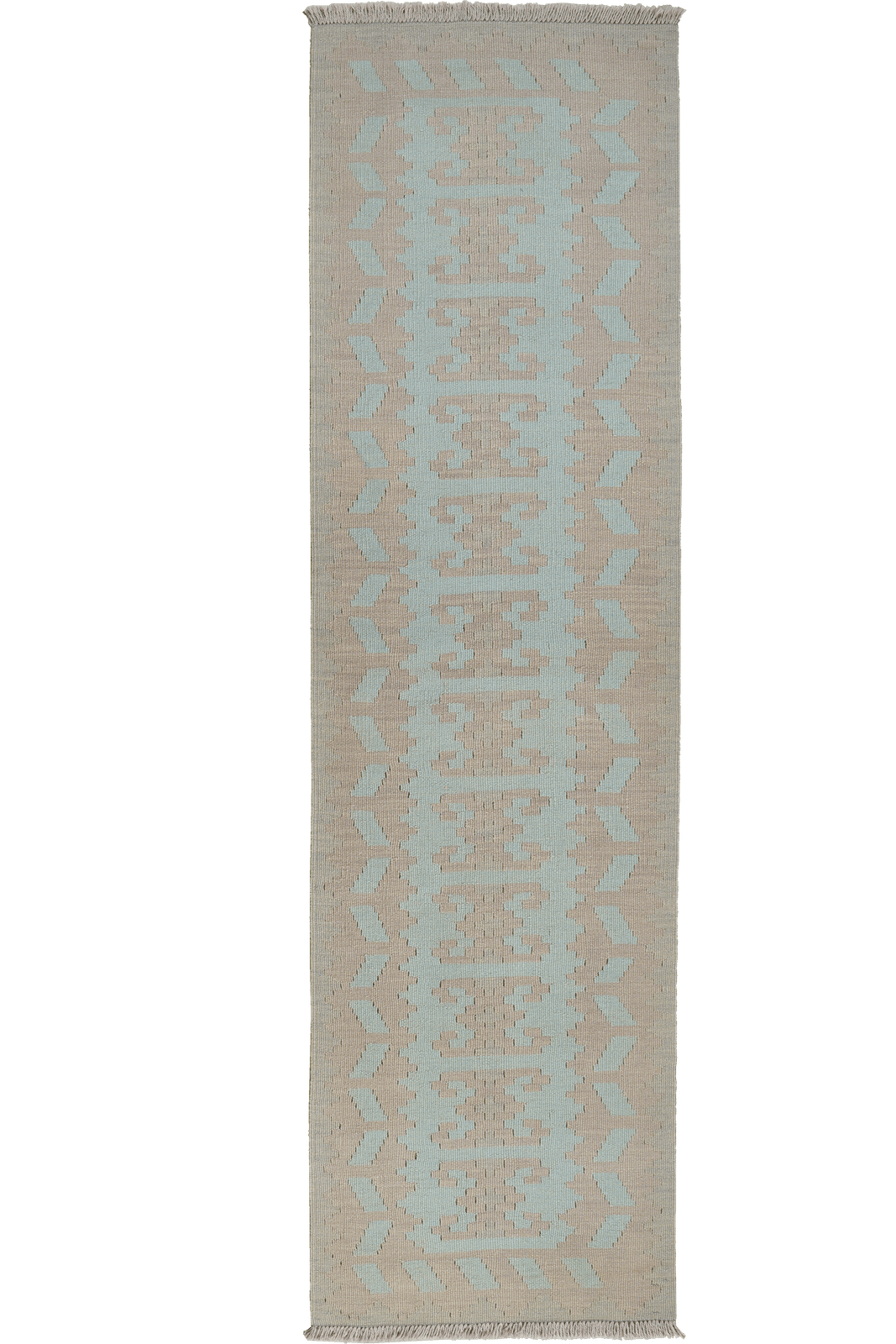 Kelim Gashgai — Handmade, 57x202 cm, Tuerkis, 100% Virgin Wool | Main view