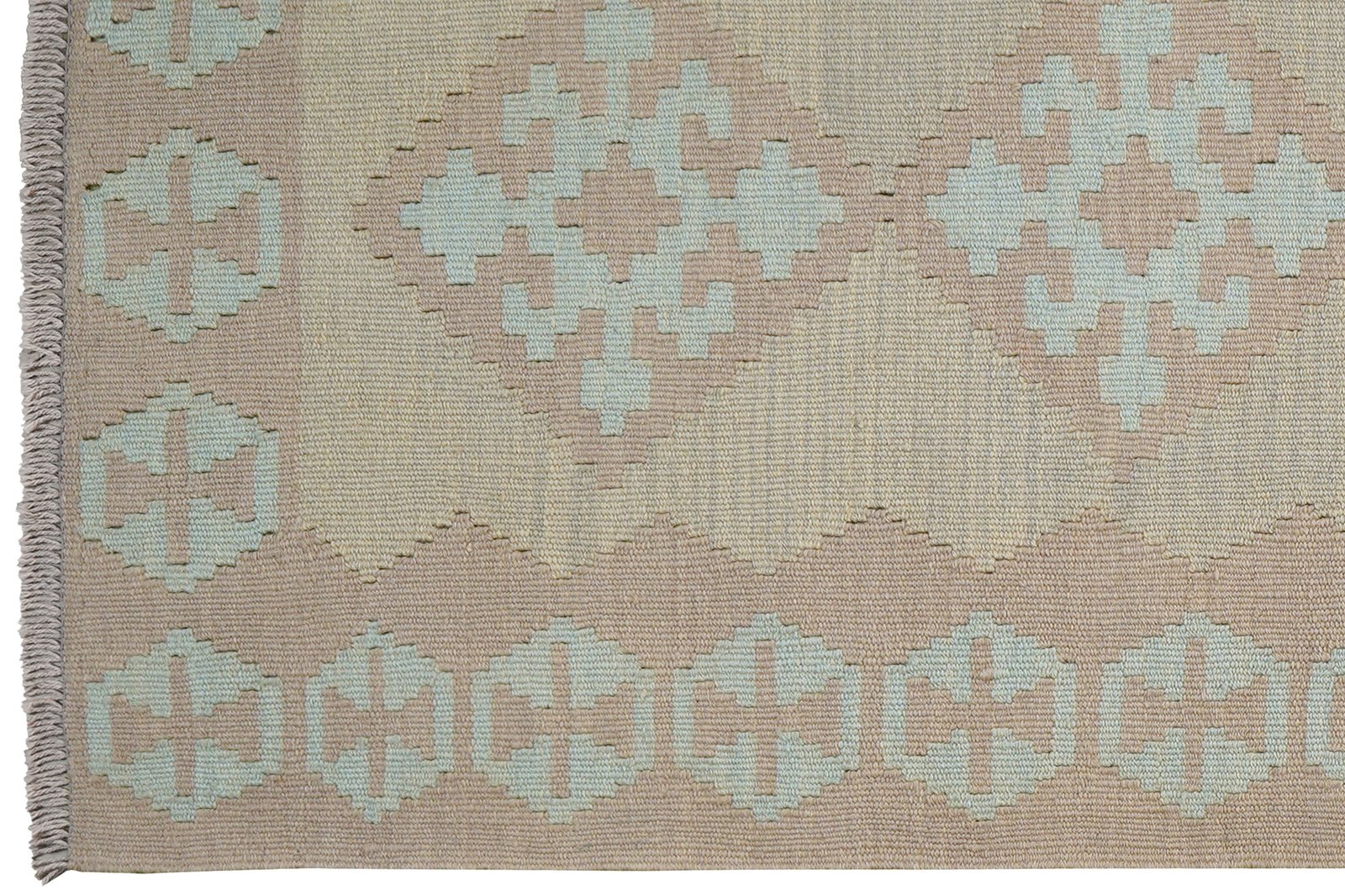 Kelim Gashgai — Handmade, 80x190 cm, Grey, 100% Virgin Wool | View 3