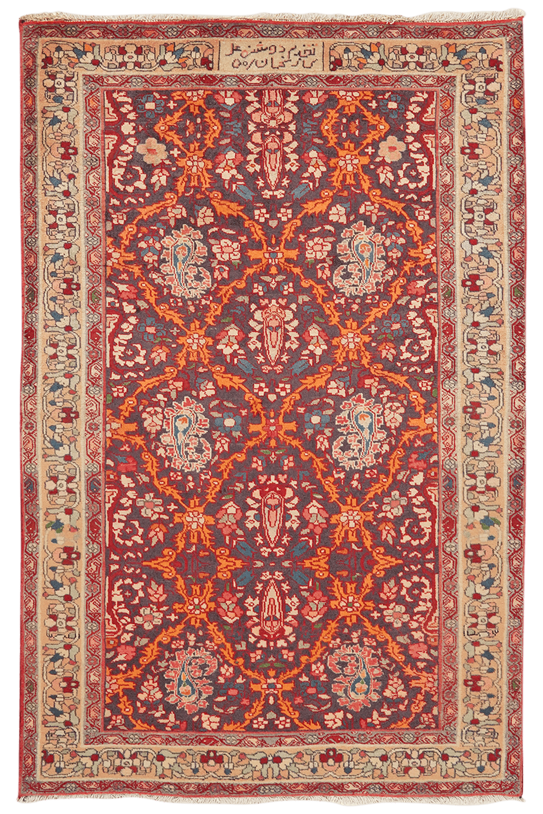 Zandjan — Hand-knotted, 100x155 cm, Brown, 100% Virgin Wool | Main view