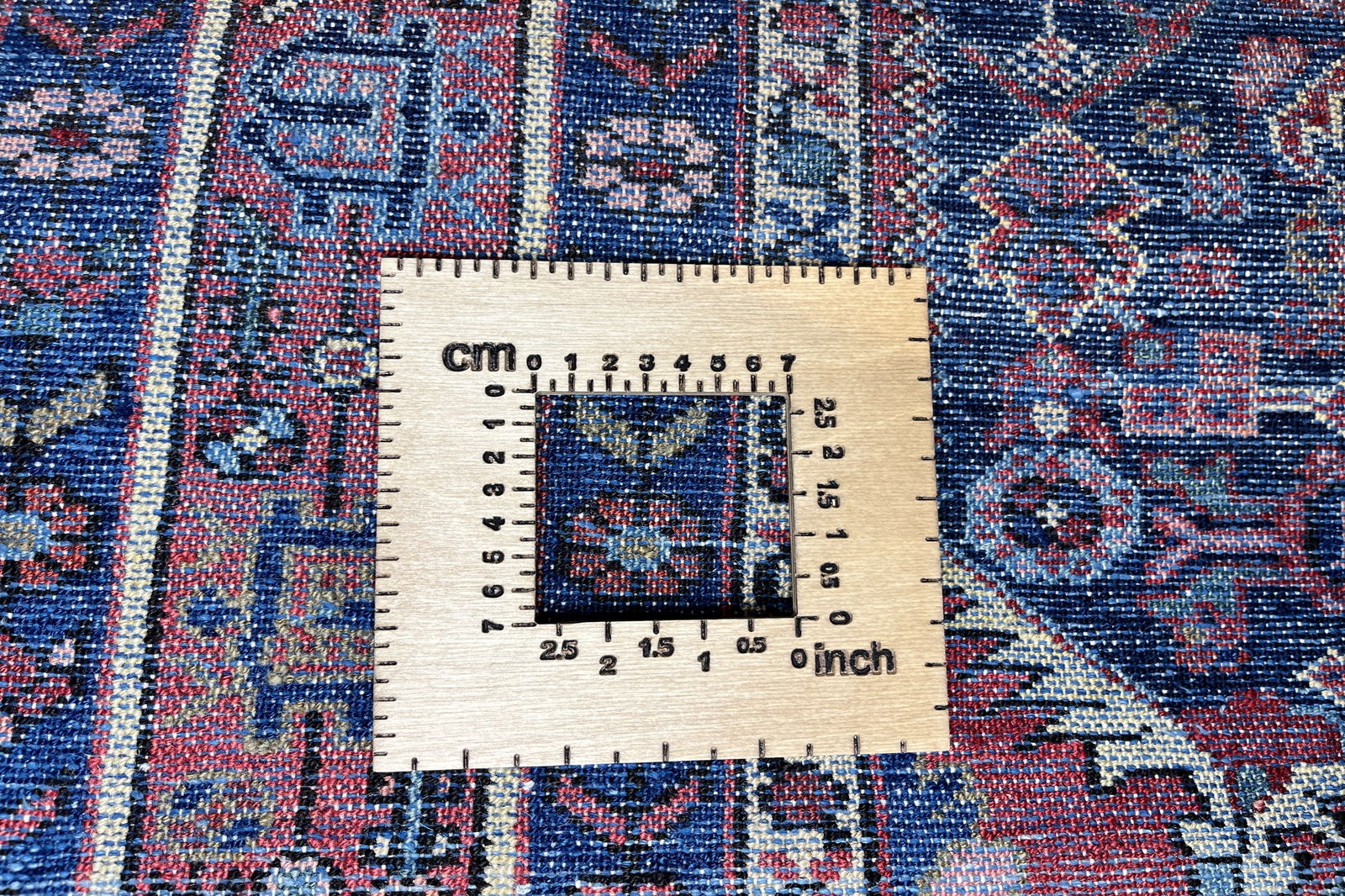 Koutabad — Handgefertigt, 206x148 cm, Rot,blau, 100% Virgin Wool | View 8