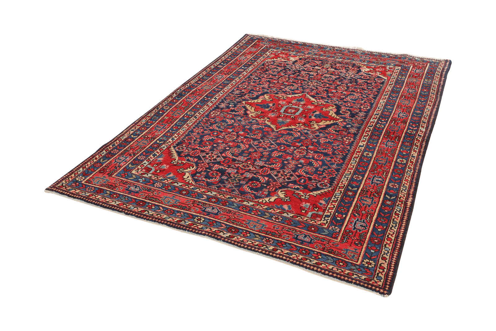 Koutabad — Hand-knotted, 148x206 cm, Blue, 100% Virgin Wool | View 5